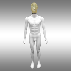 Erkek Tablalı ve Tel Kafalı Boy Mankeni