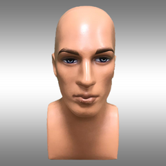 Erkek Makyajlı Büst Kafa Mankeni