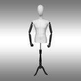 Erkek Ayaklı, Kumaş Kafalı ve Ahşap Kollu Plastik Terzi Manken