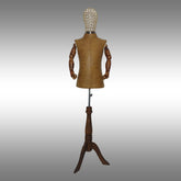 Çocuk Ayaklı, Tel Kafalı ve Ahşap Kollu Plastik Terzi Manken