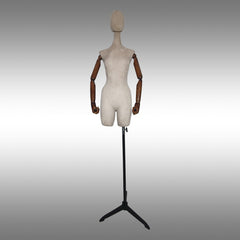 Safinaz Model Ayaklı, Sünger Kafalı, Ahşap Kollu ve Paçalı Plastik Terzi Manken