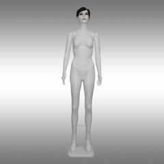 Bayan Tablalı, Makyajlı, Saçlı ve Tokalı Boy Mankeni