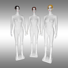 Bayan Tablalı, Makyajlı, Saçlı ve Tokalı Boy Mankeni