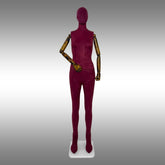 Bayan Tablalı, Süet Kumaşlı ve Ahşap Kollu Boy Mankeni