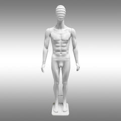 Erkek Tablalı ve Çizgi Kafalı Boy Mankeni