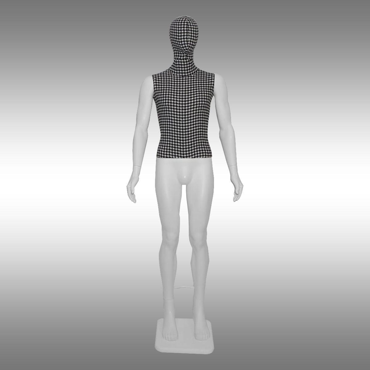 Erkek Tablalı ve Süet Kumaşlı Boy Mankeni