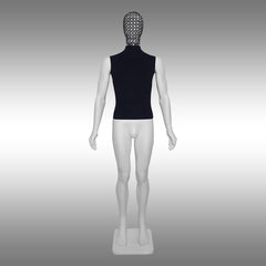 Erkek Tablalı, Süet Kumaşlı ve Tel Kafalı Boy Mankeni