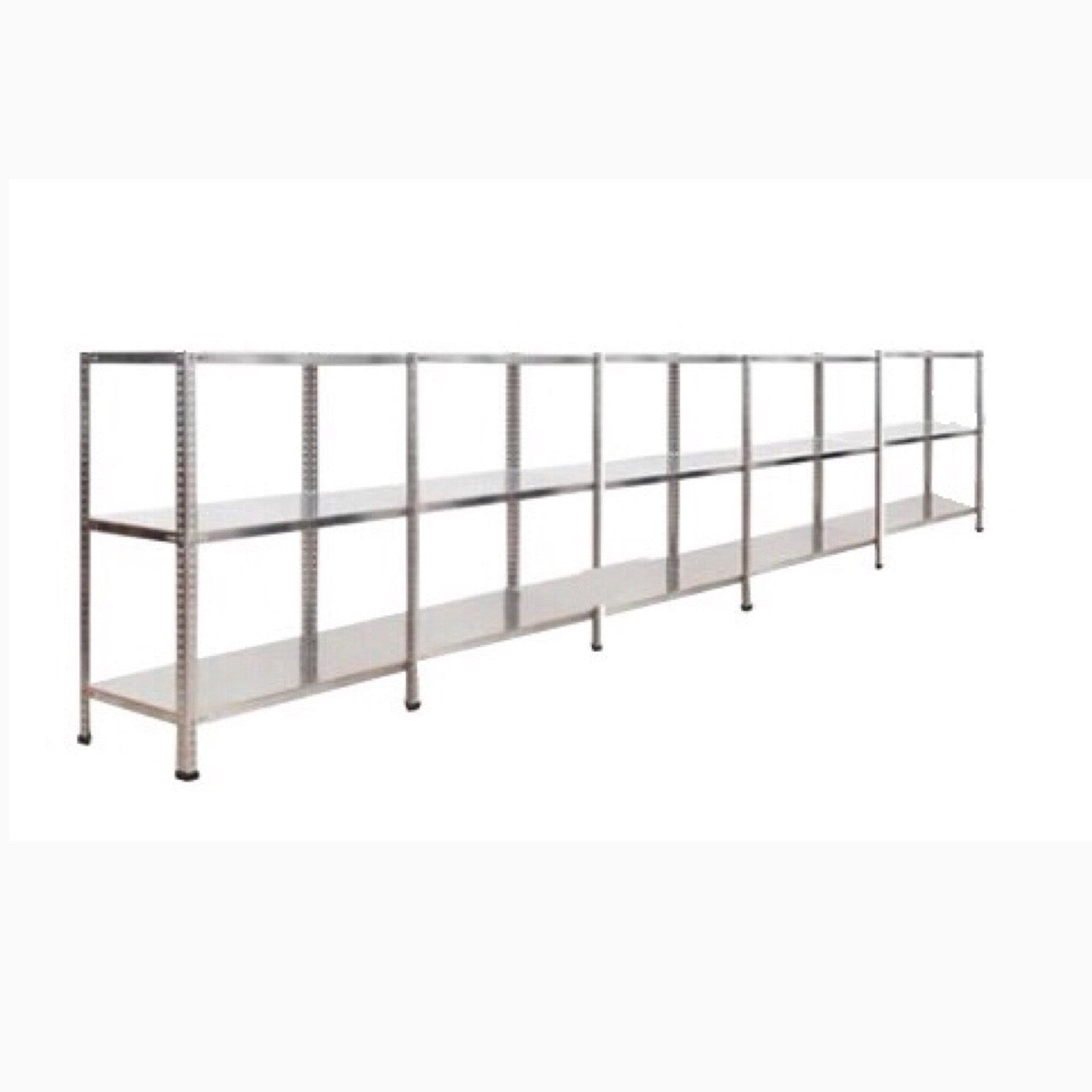 3 Katlı 5 Üniteli Bitişik Galvaniz Çelik Arşiv Depo Kiler Rafı