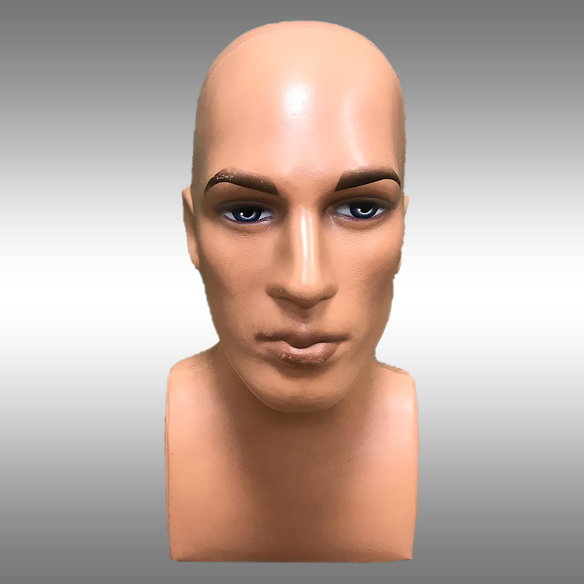 Erkek Makyajlı Büst Kafa Mankeni