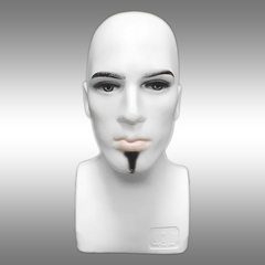 Erkek Makyajlı Büst Kafa Mankeni