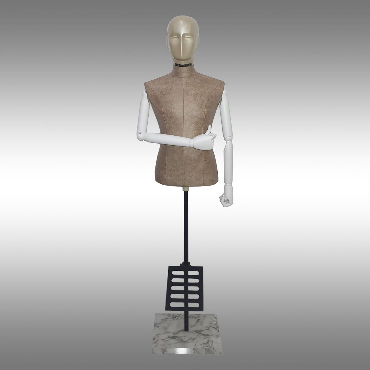 Erkek Ayaklı, Fiber Kafalı ve Plastik Kollu Plastik Terzi Manken