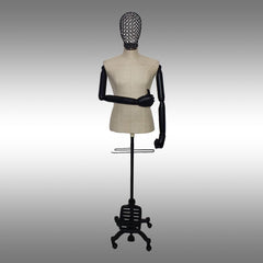 Erkek Ayaklı, Tel Kafalı ve Kollu Plastik Terzi Manken