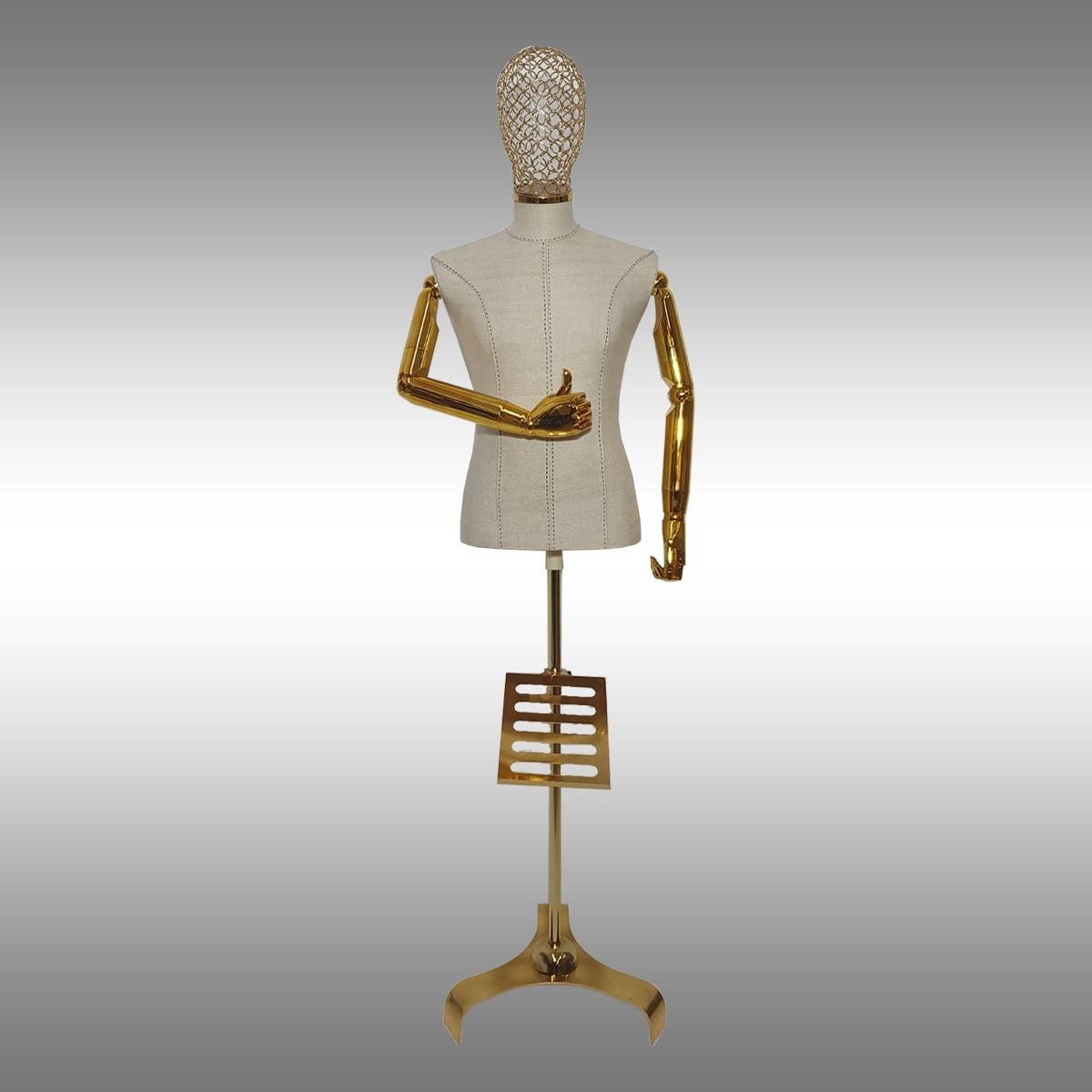 Erkek Ayaklı, Tel Kafalı ve Kollu Plastik Terzi Manken