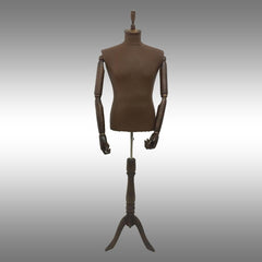 Erkek Ayaklı ve Ahşap Kollu Plastik Terzi Manken