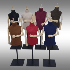 Çocuk Ayaklı ve Ahşap Kollu Plastik Terzi Manken