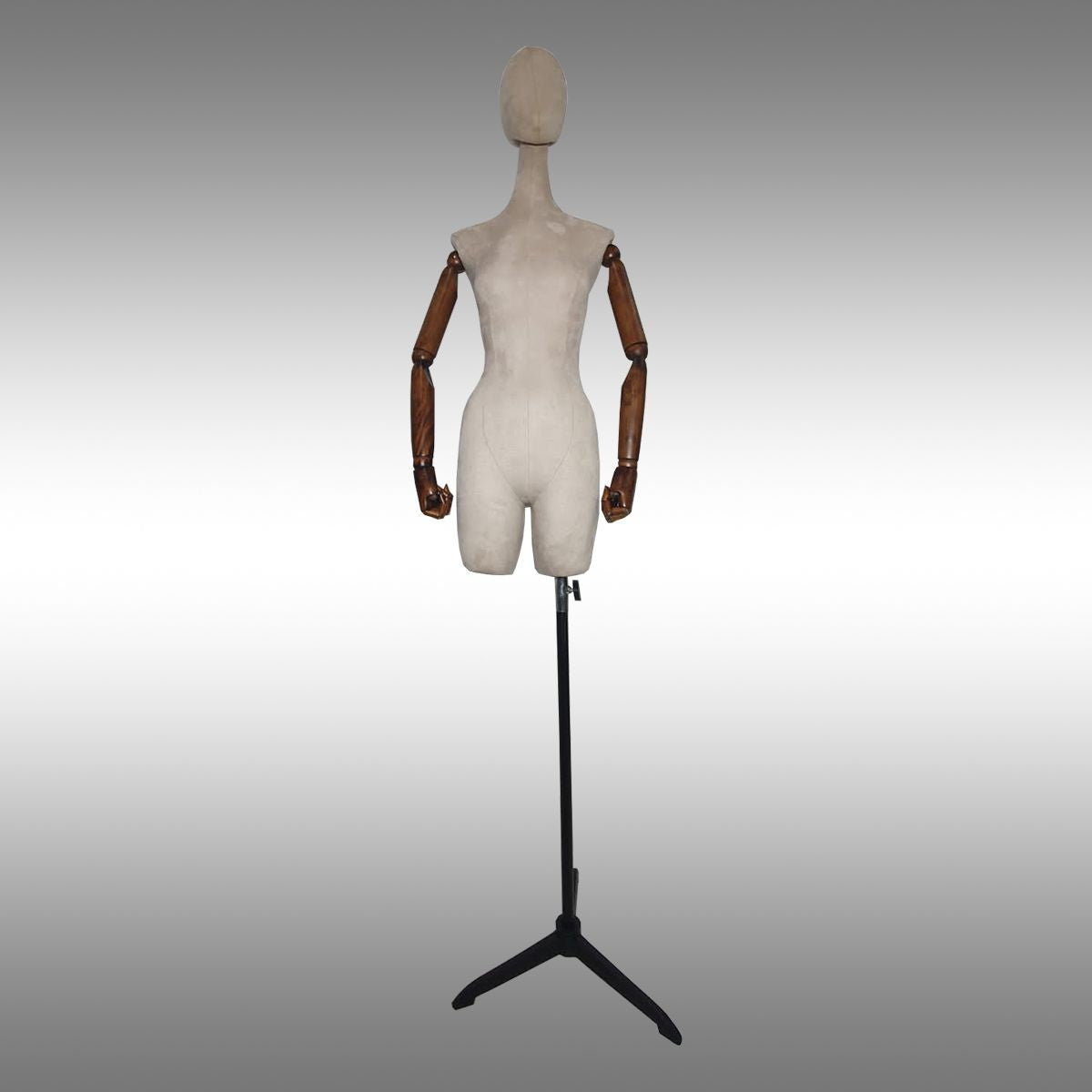 Safinaz Model Ayaklı, Sünger Kafalı, Ahşap Kollu ve Paçalı Plastik Terzi Manken