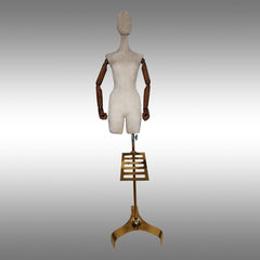 Safinaz Model Ayaklı, Sünger Kafalı, Ahşap Kollu ve Paçalı Plastik Terzi Manken