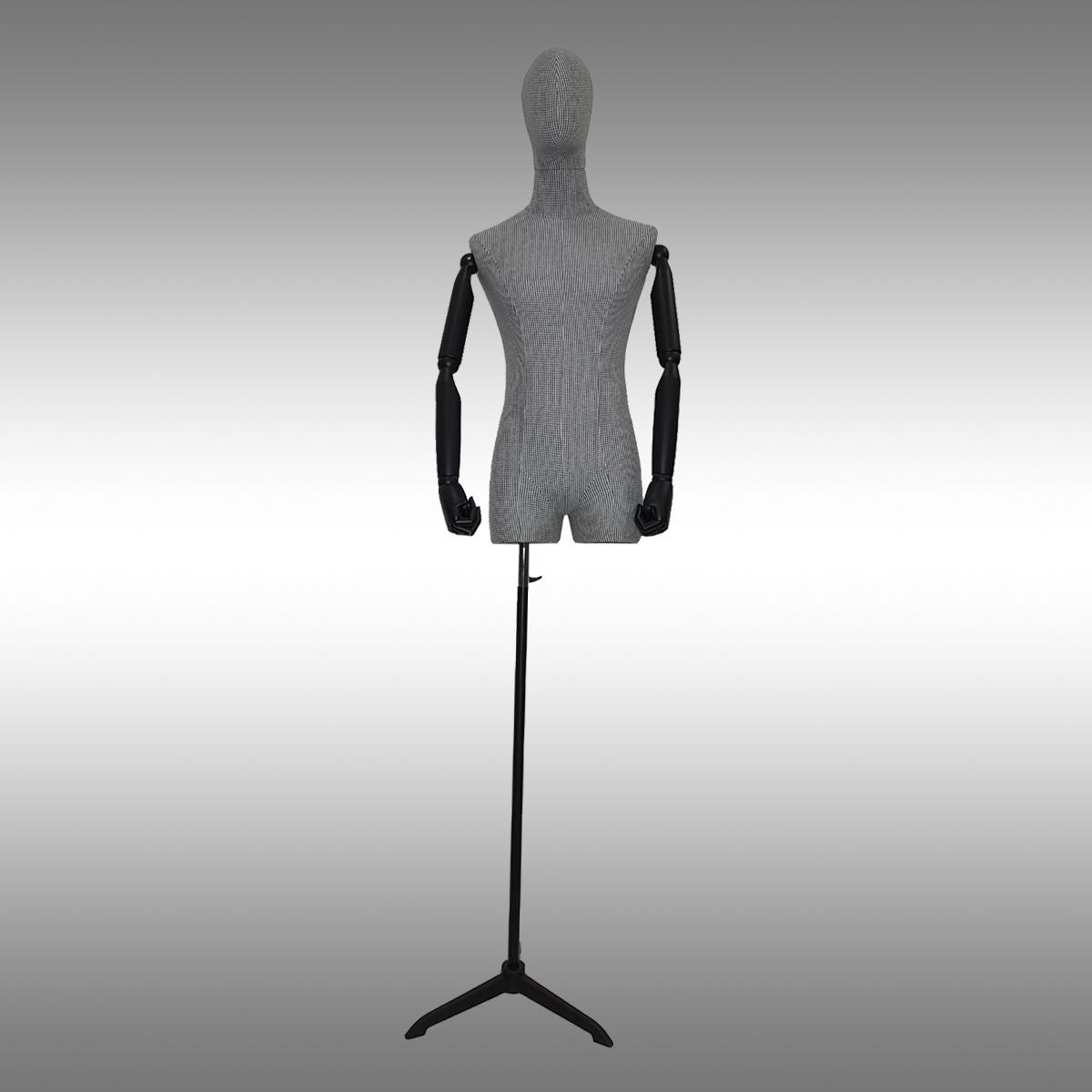 Erkek Ayaklı, Kafalı, Ahşap Kollu ve Paçalı Plastik Terzi Manken