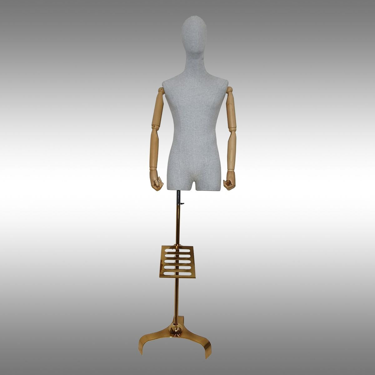 Erkek Ayaklı, Kafalı, Ahşap Kollu ve Paçalı Plastik Terzi Manken