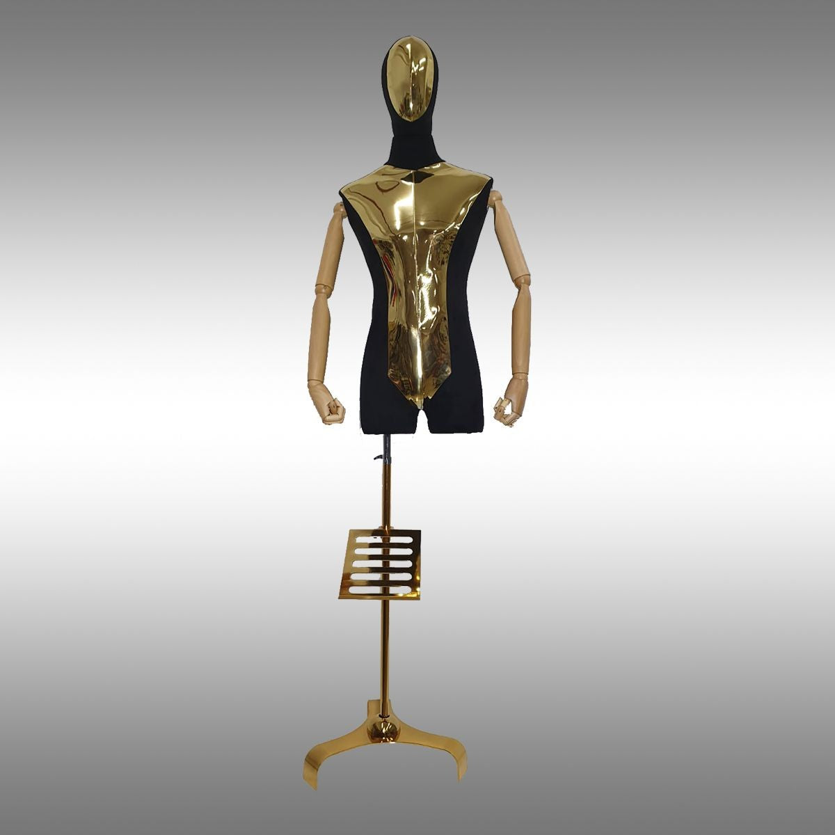 Erkek Ayaklı, Kafalı, Aynalı, Ahşap Kollu ve Paçalı Plastik Terzi Manken