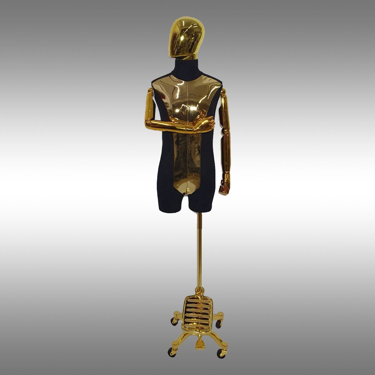 Erkek Ayaklı, Kafalı, Aynalı, Ahşap Kollu ve Paçalı Plastik Terzi Manken