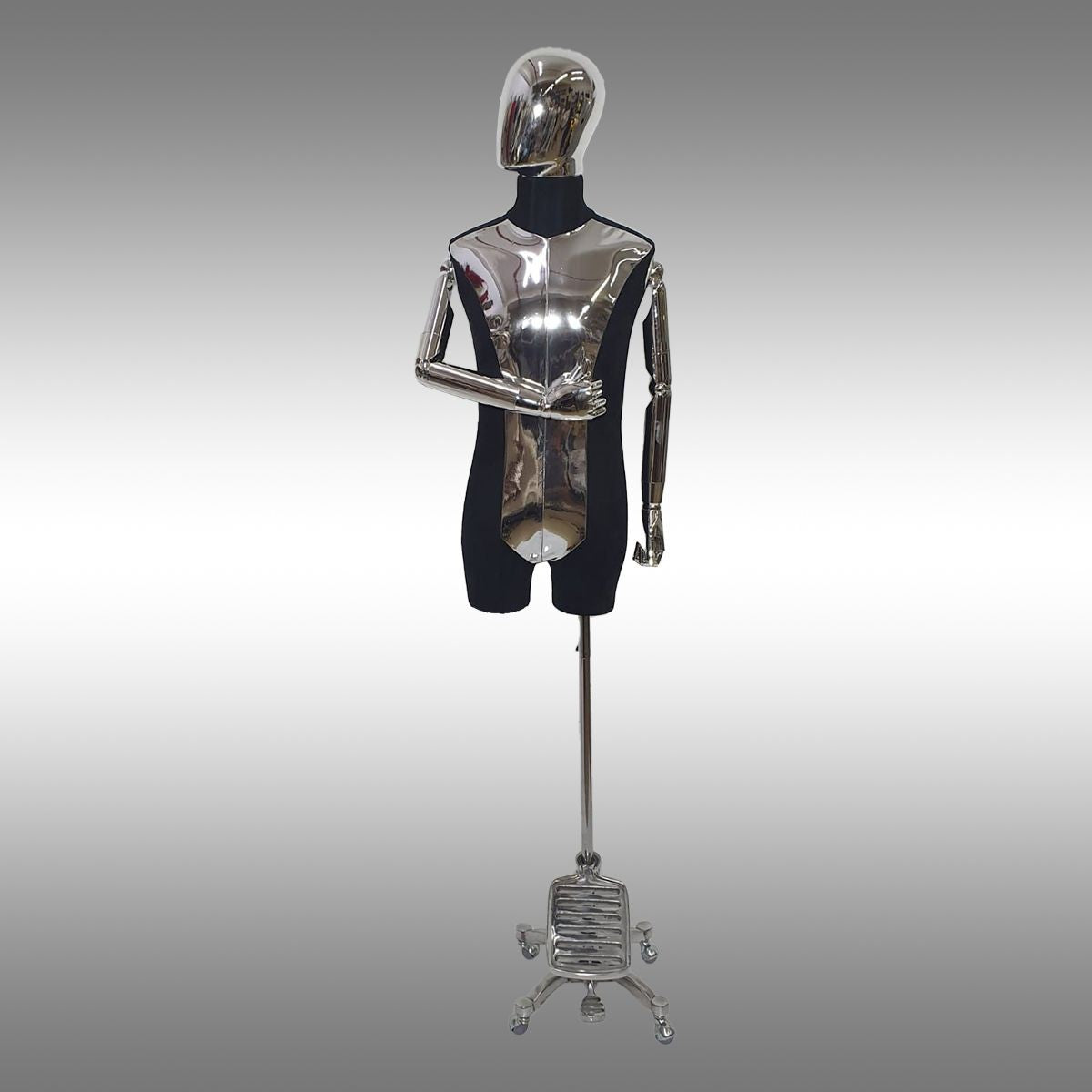 Erkek Ayaklı, Kafalı, Aynalı, Ahşap Kollu ve Paçalı Plastik Terzi Manken