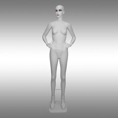 Bayan Tablalı, Makyajlı ve Rostasyon Kafalı Boy Mankeni