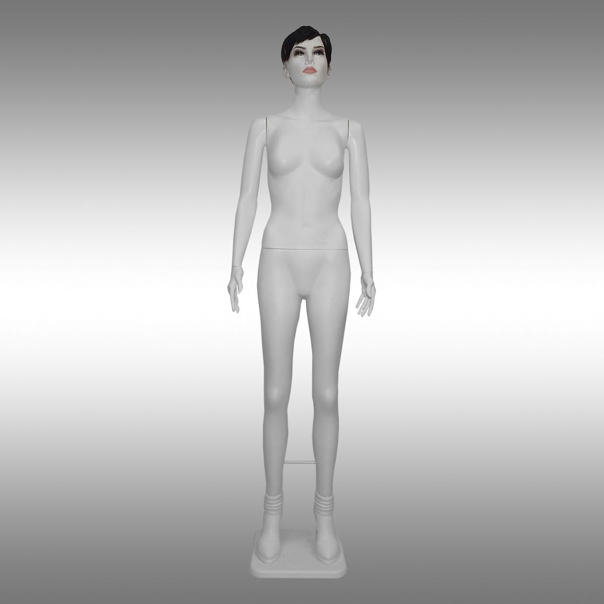 Bayan Tablalı, Makyajlı, Saçlı ve Tokalı Boy Mankeni