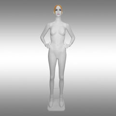 Bayan Tablalı, Makyajlı, Saçlı ve Tokalı Boy Mankeni