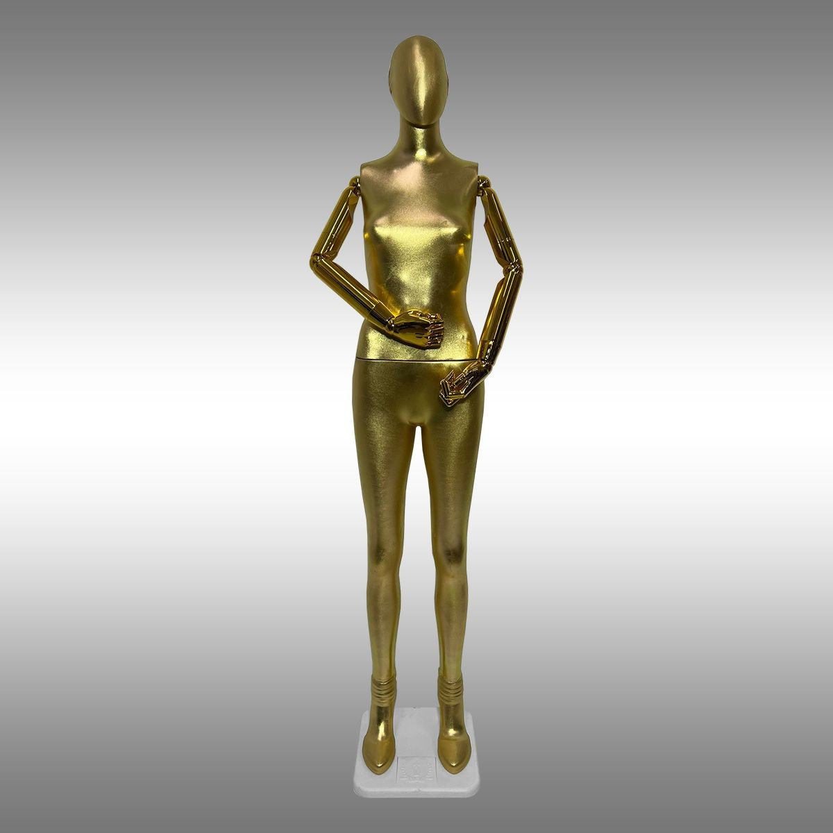 Bayan Tablalı ve Kollu Gold - Silver Boy Mankeni