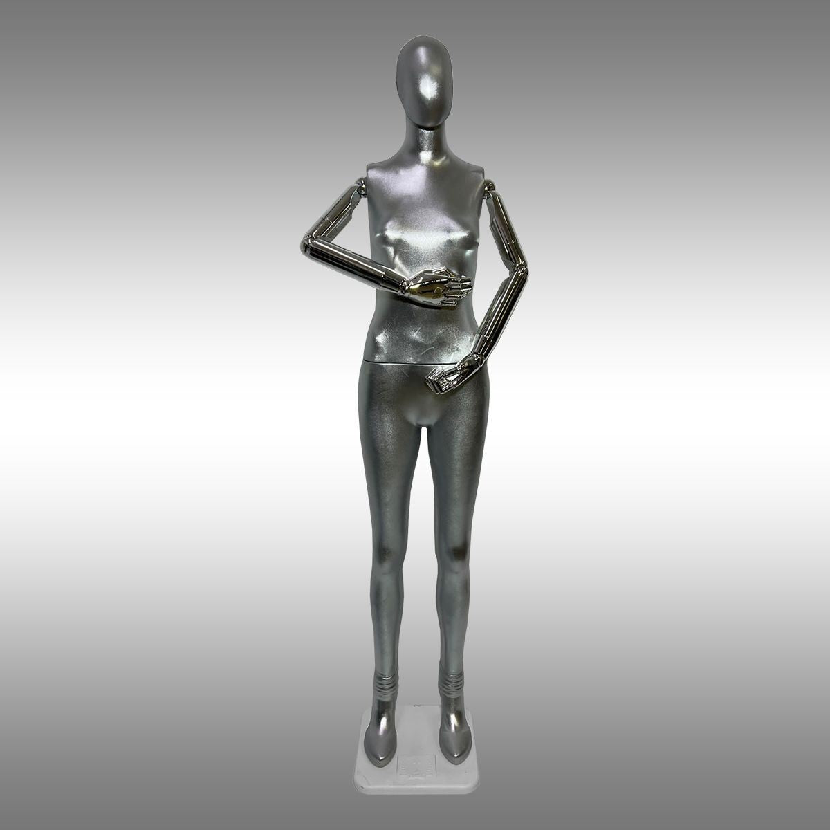 Bayan Tablalı ve Kollu Gold - Silver Boy Mankeni