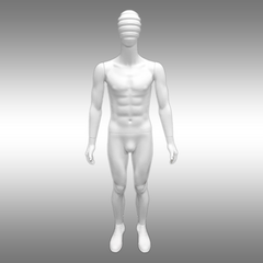 Erkek Çizgi Kafalı Boy Mankeni