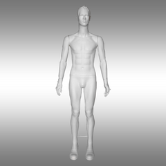 Erkek Tablalı ve Sade Boy Mankeni