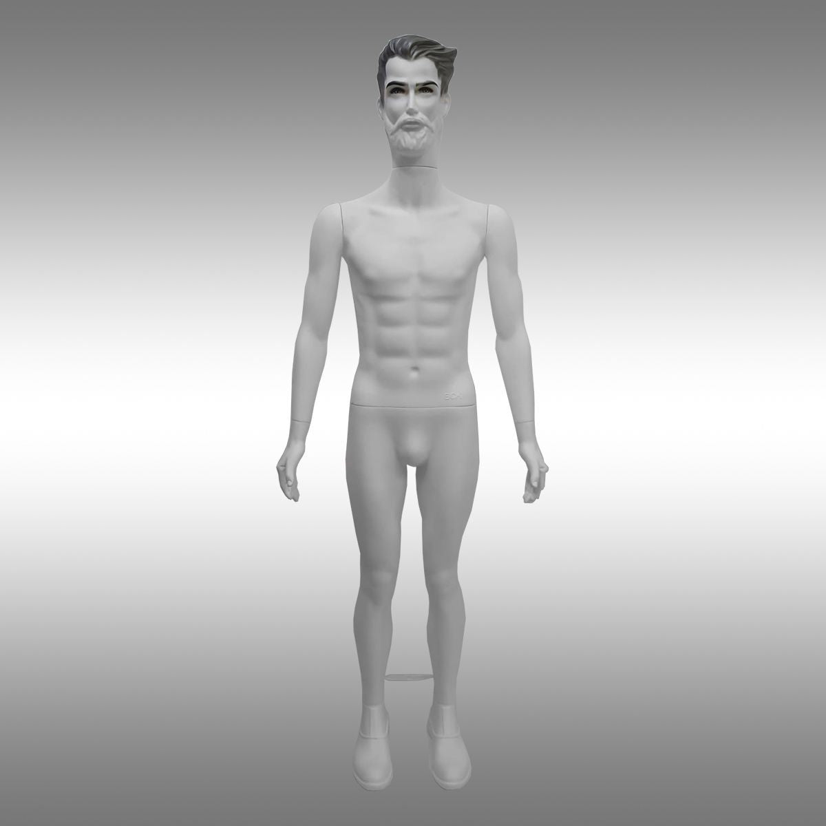 Erkek Makyajlı ve Sakallı Model Boy Mankeni