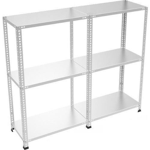 3 Katlı 2 Üniteli Bitişik Galvaniz Çelik Arşiv Depo Kiler Rafı